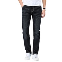 Męskie klasyczne jeansy Jean Homme Pantalones Hombre męskie Mannen miękkie czarne Biker Masculino denimowe fartuchy męskie spodnie 5